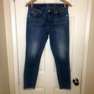 7 For All Mankind - Ankle Gwenevere Jeans, raw hem